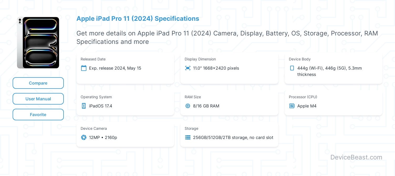Apple iPad Pro 11 (2024) Resim 5