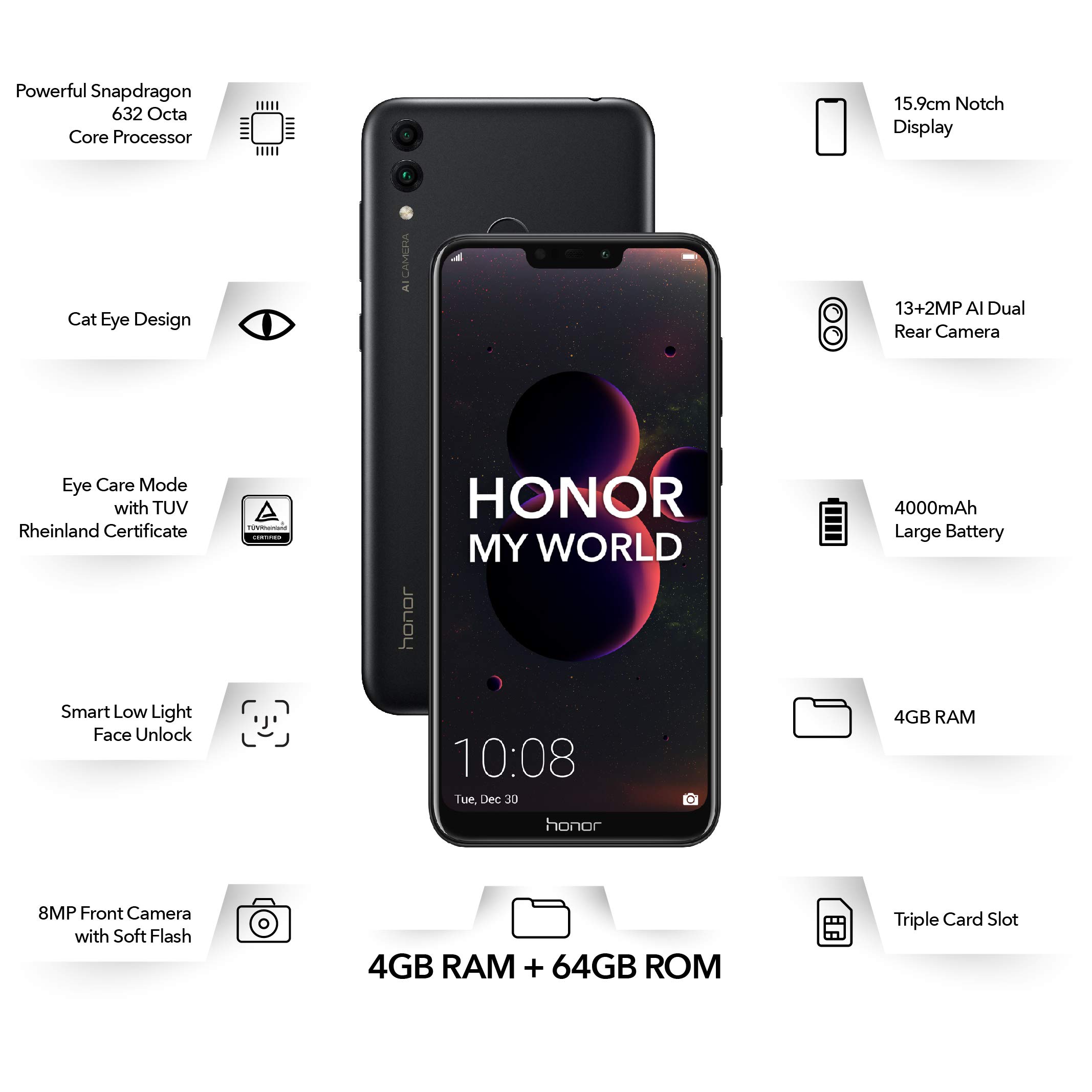 Honor 8C Resim 5