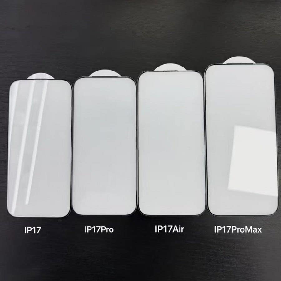 iPhone 17 Ekran Koruyucuları Sızdırıldı: Boyutlarda Küçük Değişiklikler 1