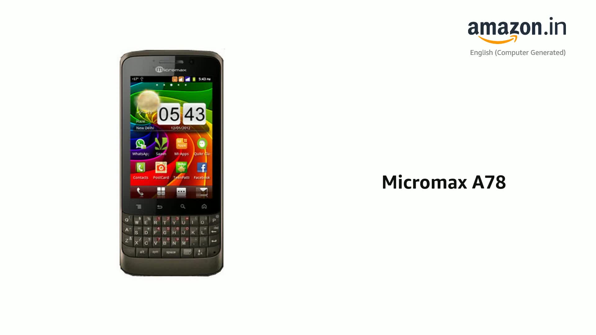 Micromax A78 Resim 2