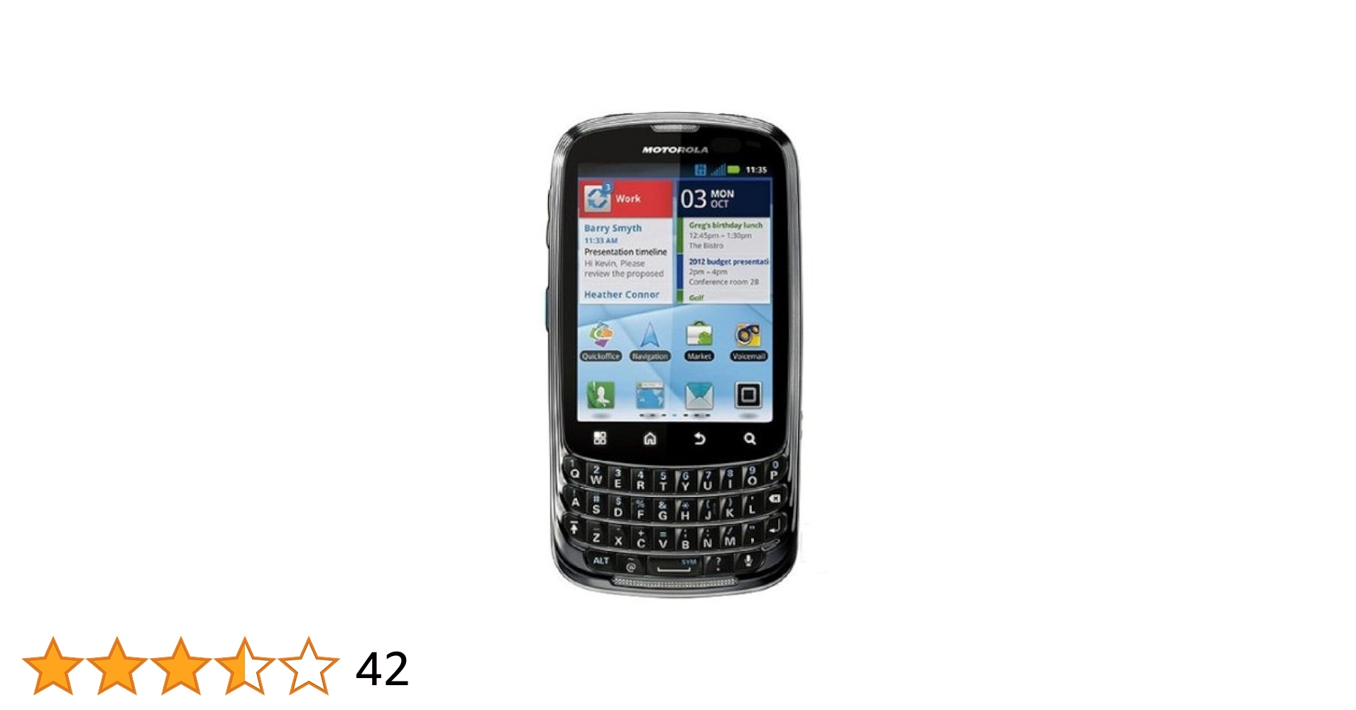 Motorola Admiral XT603 Resim 3