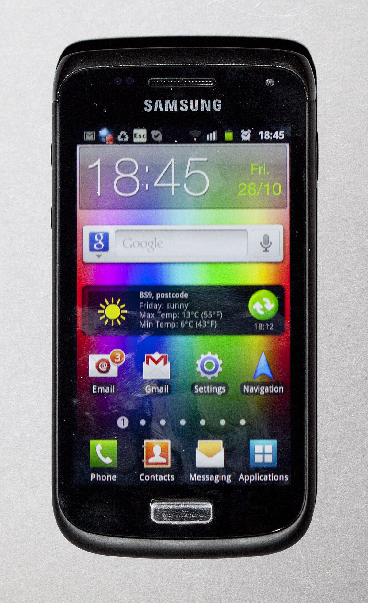 Samsung Galaxy W I8150